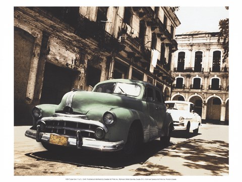 Framed Cuban Cars II Print
