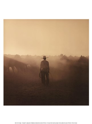 Framed On The Range I - Remuda #5 Print