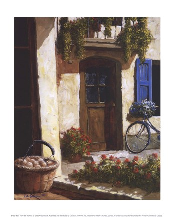 Framed Back From the Market Print