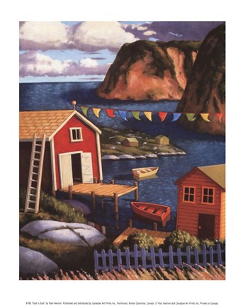 Framed East is East Print