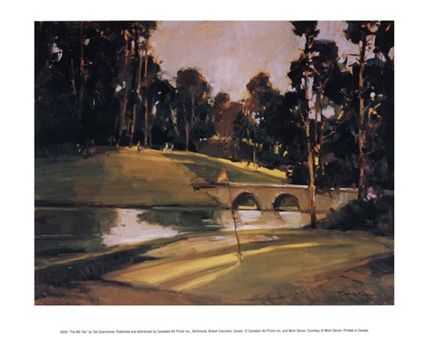 Framed 9th Tee Print