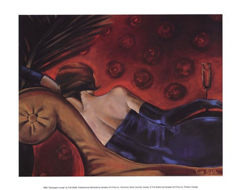 Framed Champagne Lounge Print