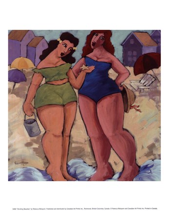 Framed Strolling Beauties Print