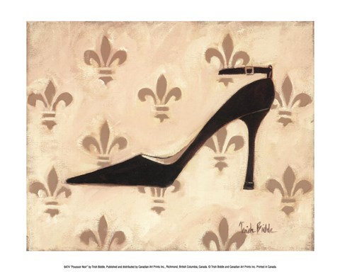 Framed Poussoir Noir Print