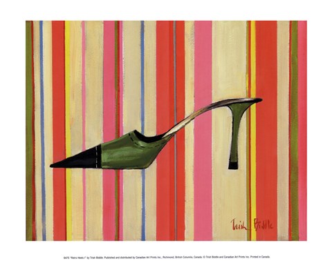 Framed Retro Heels I Print