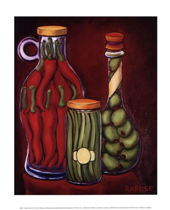 Framed Fancy Oils III Print