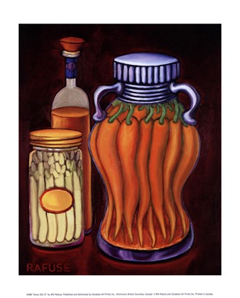 Framed Fancy Oils IV Print