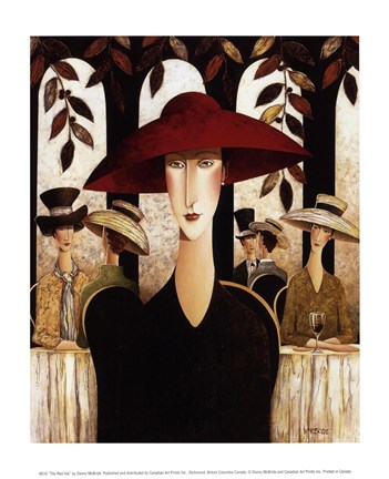 Framed Red Hat Print