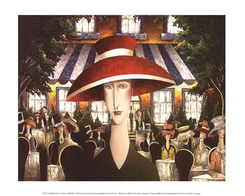 Framed Twilight Cafe Print