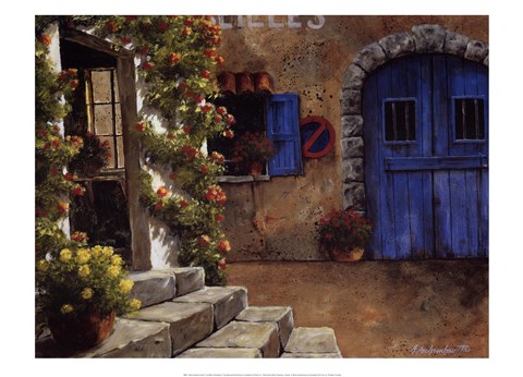 Framed Stationnement Interdit Print