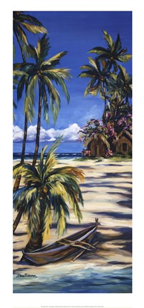Framed Tropical Retreat I Print