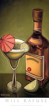 Framed Lime Margarita Print