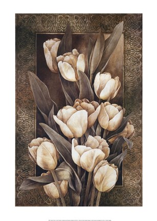 Framed Golden Tulips Print