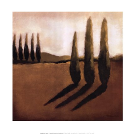 Framed Memories of Tuscany I Print