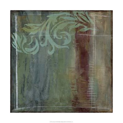 Framed Lush Filigree III Print