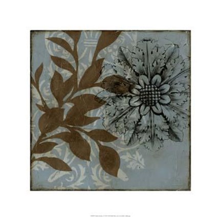 Framed Dusty Rosettes I Print