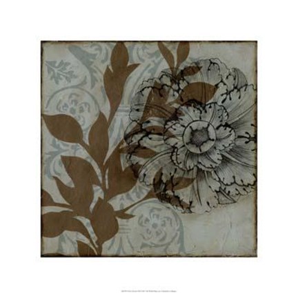 Framed Dusty Rosettes III Print