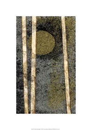 Framed Metallic Moonlight I Print