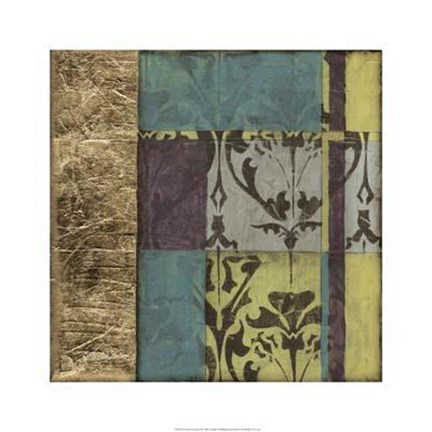 Framed Jeweled Transom II Print