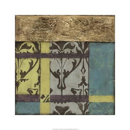 Framed Jeweled Transom III Print