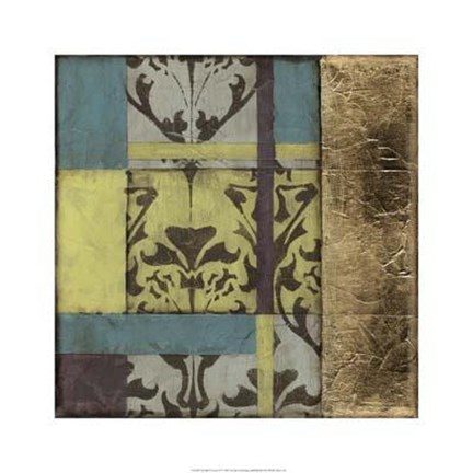 Framed Jeweled Transom IV Print