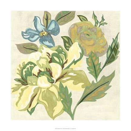 Framed Modern Chintz I Print