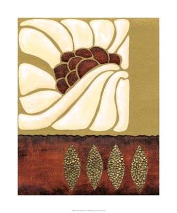 Framed Garnet Moderna I Print