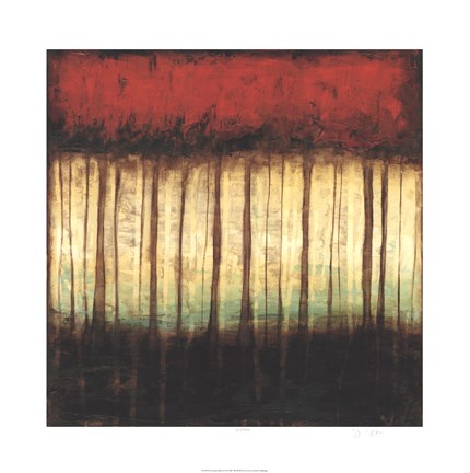 Framed Autumnal Abstract II Print