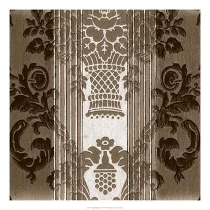Framed Vintage Wallpaper IV Print