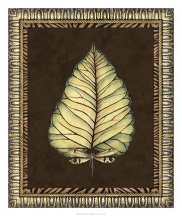 Framed Safari Leaves I Print