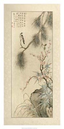 Framed Pine And Bamboo Print