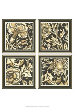 Framed Mini Neutral Floral Motif Print