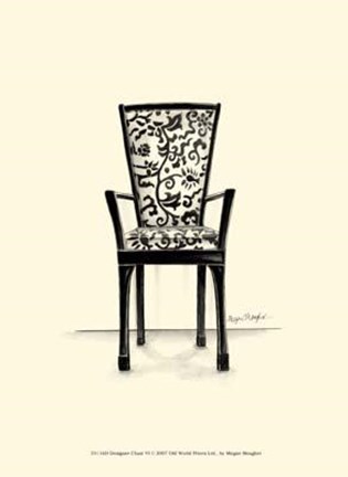 Framed Designer Chair VI Print