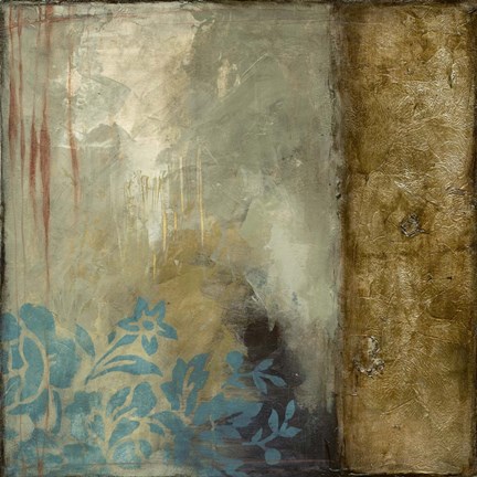 Framed Teal Patina III Print