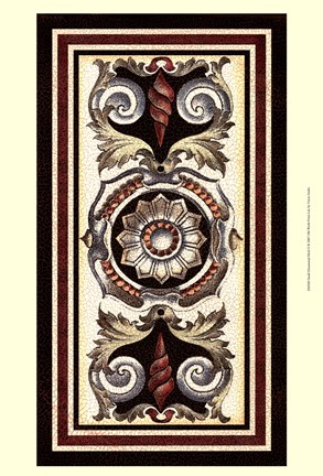 Framed Small Ornamental Motif II Print