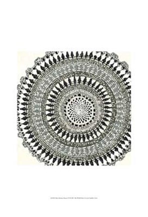 Framed Mini Abstract Rosette III Print