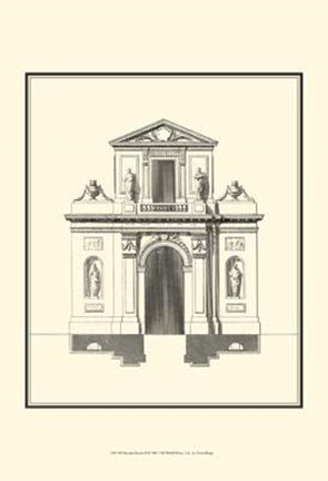 Framed Bandw Parisian Facade II Print