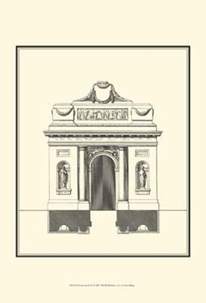 Framed Bandw Parisian Facade IV Print