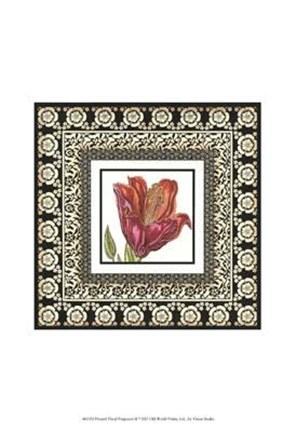 Framed Printed Floral Potpourri II Print