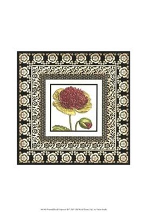 Framed Printed Floral Potpourri III Print