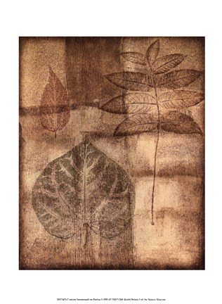 Framed Custom Impressed On Patina I Print