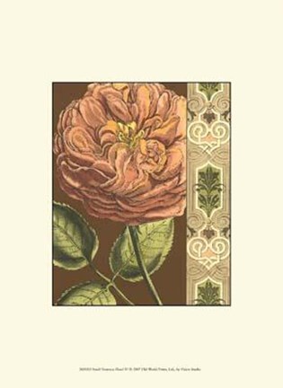 Framed Small Nouveau Floral IV Print