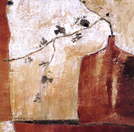 Framed Crimson Autumn Print