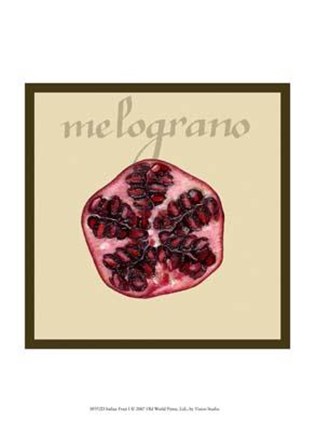 Framed Italian Fruit I Print