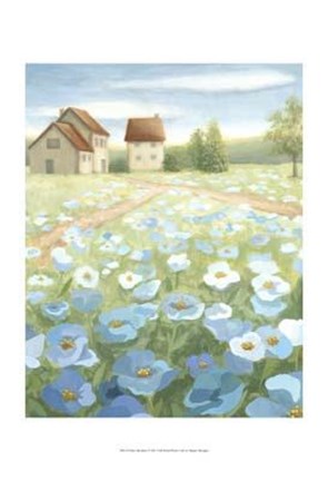 Framed Blue Meadow Print