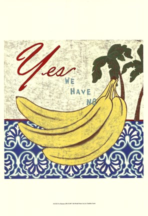 Framed No Bananas (Pp) Print