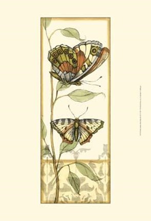Framed Mini Tandem Butterflies III Print