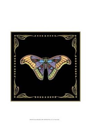 Framed Cloisonne Butterfly Print