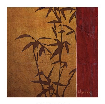Framed Modern Bamboo II Print