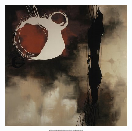 Framed Resonance In Red Print